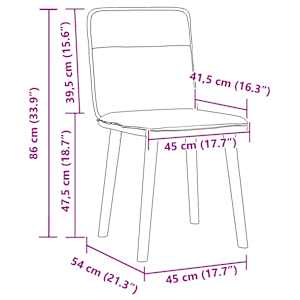 Jídelní židle 4 ks taupe textil - obrázek 9