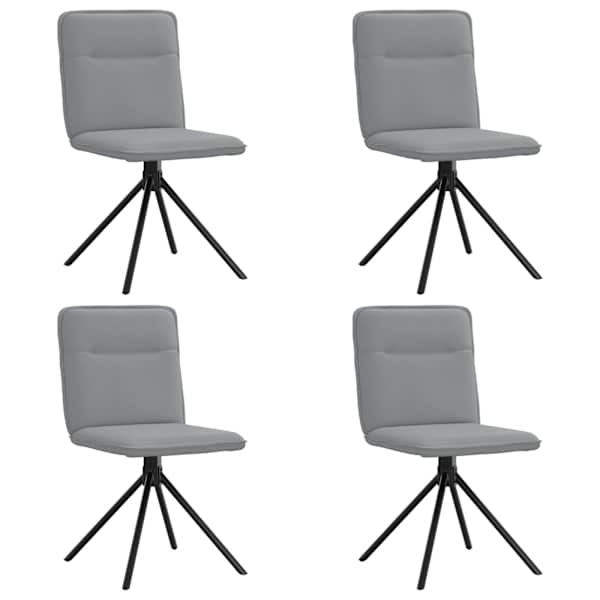 vidaXL s&ouml;&ouml;gitoolid 4 tk, helehall, kangas