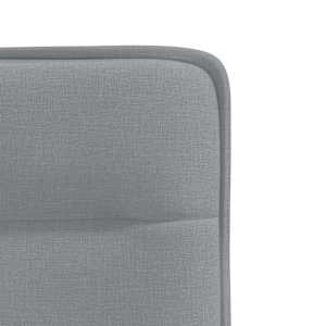 Jídelní židle 4 ks světle šedé textil - obrázek 7