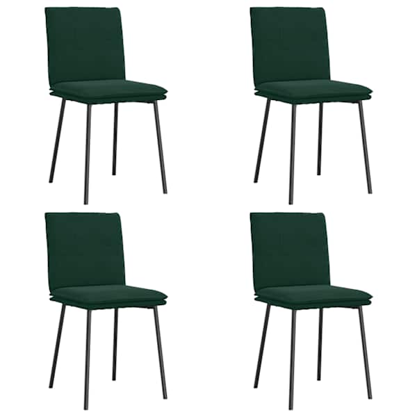 vidaXL s&ouml;&ouml;gitoolid 4 tk, tumeroheline, samet