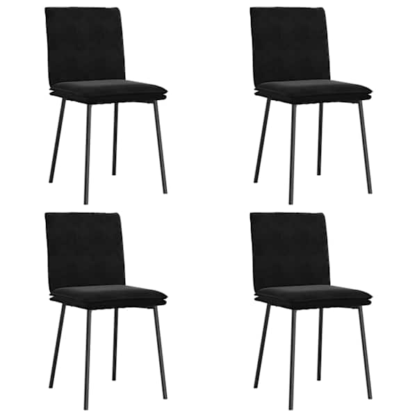 vidaXL s&ouml;&ouml;gitoolid 4 tk, must, samet