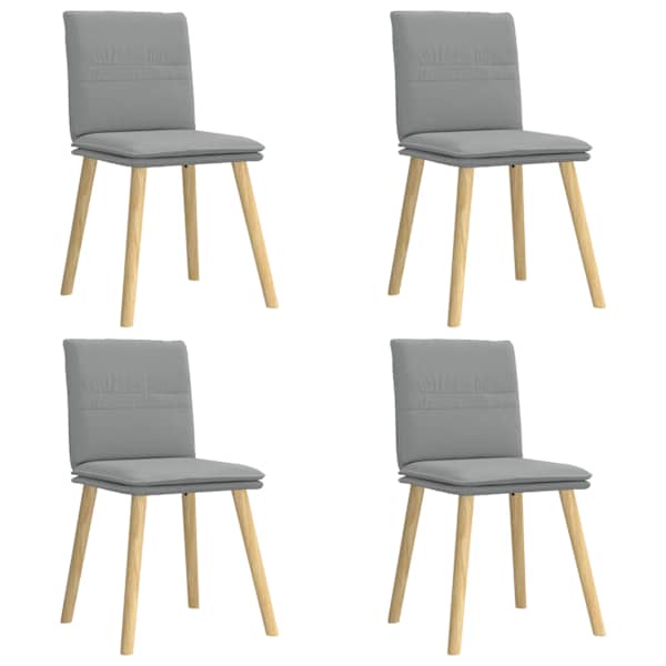 vidaXL s&ouml;&ouml;gitoolid 4 tk, helehall, kangas