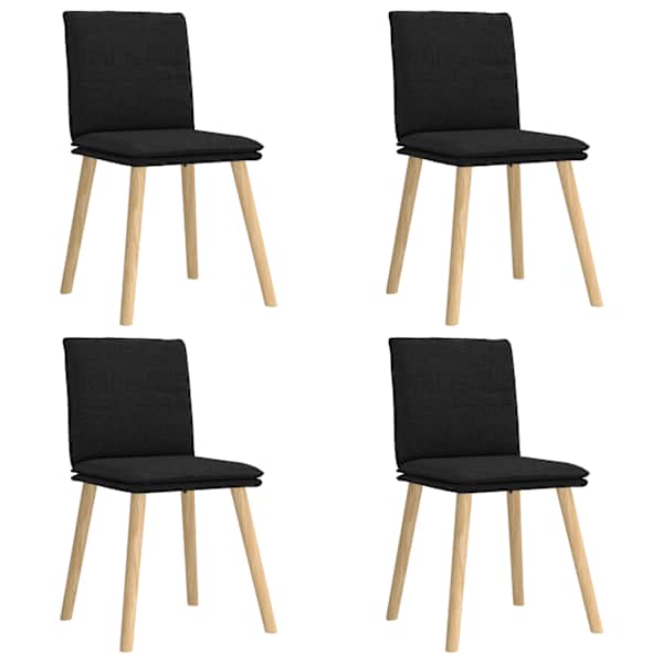 vidaXL s&ouml;&ouml;gitoolid 4 tk, must, kangas
