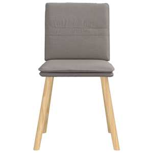 Jídelní židle 4 ks taupe textil - obrázek 4