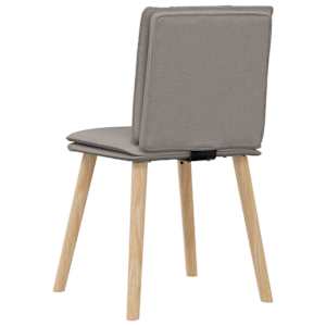 Jídelní židle 4 ks taupe textil - obrázek 6