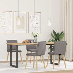 Jídelní židle 4 ks taupe textil - obrázek 1