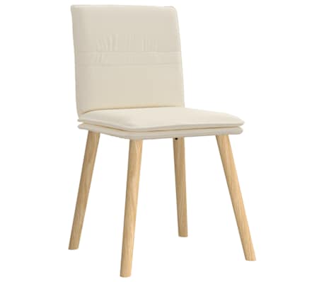 vidaXL Eetkamerstoelen 4 st linnen