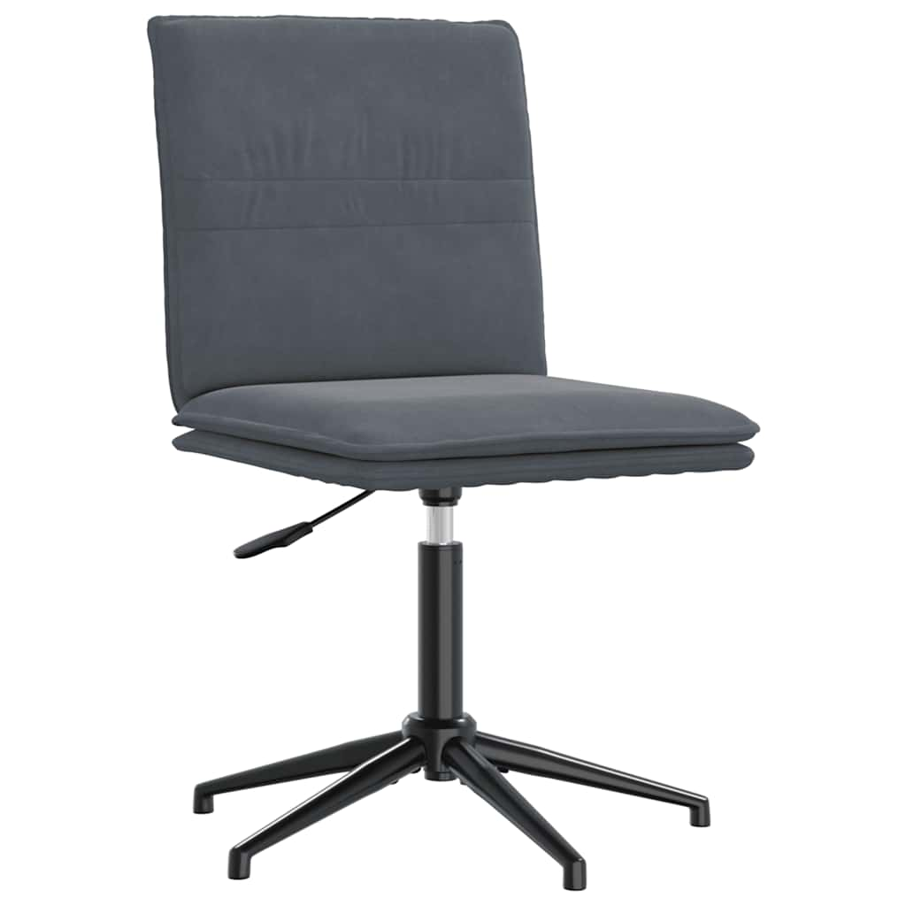 vidaXL Eetkamerstoelen 2 st fluweel donkergrijs