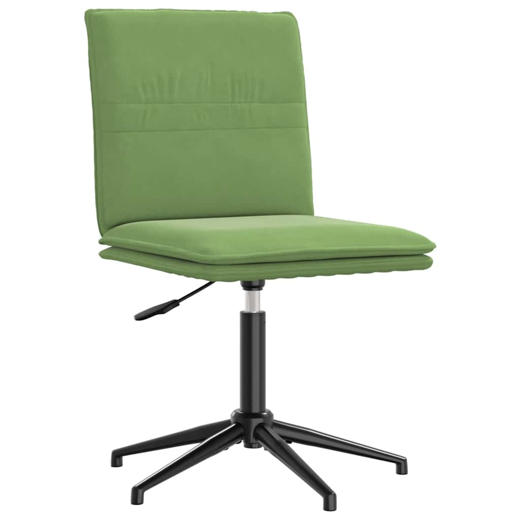 vidaXL Eetkamerstoelen 2 st fluweel lichtgroen