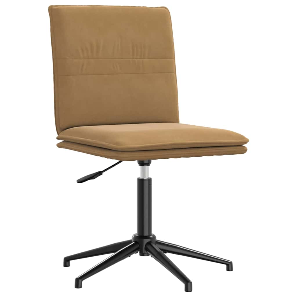 vidaXL Eetkamerstoelen 2 st fluweel bruin