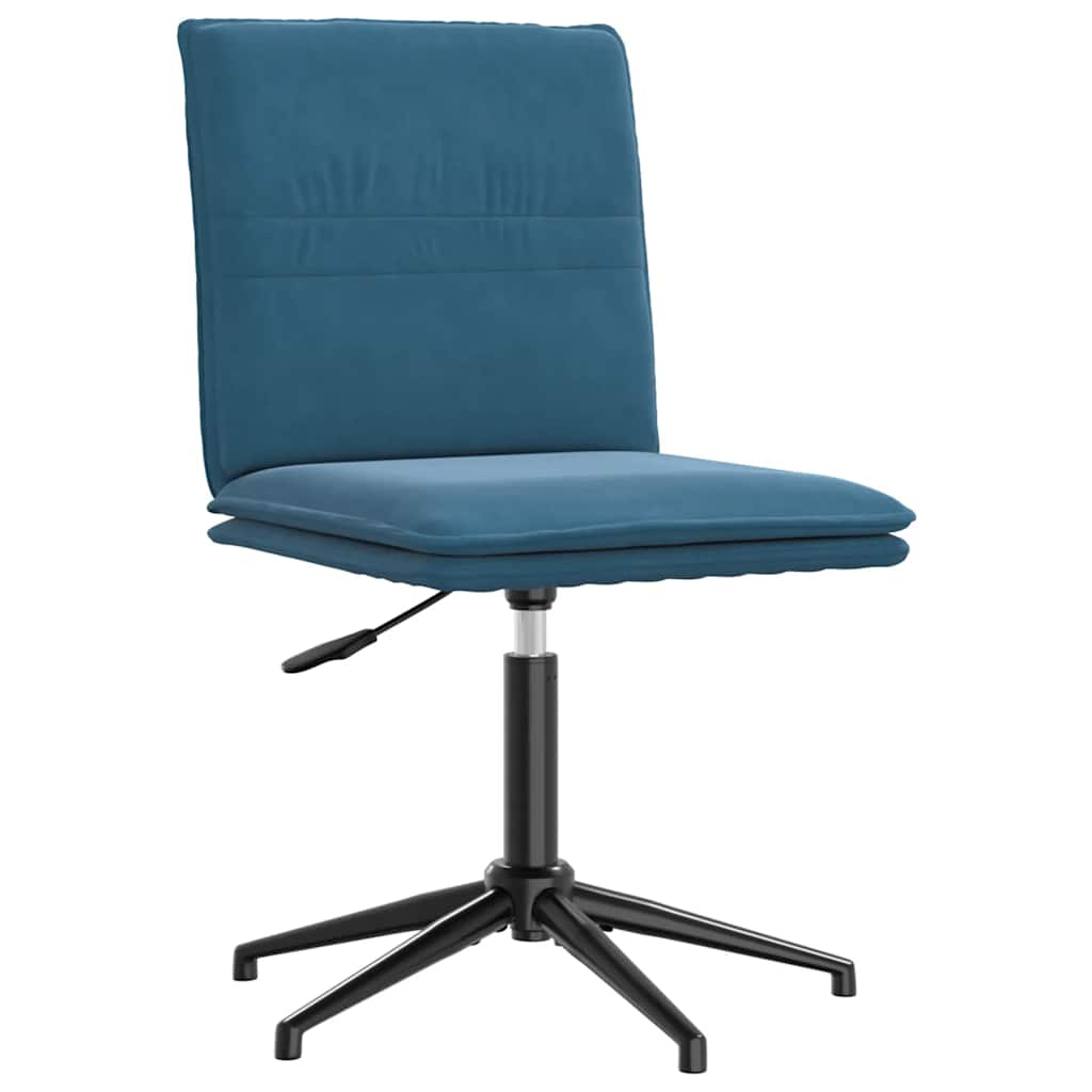 vidaXL Eetkamerstoelen 2 st fluweel blauw