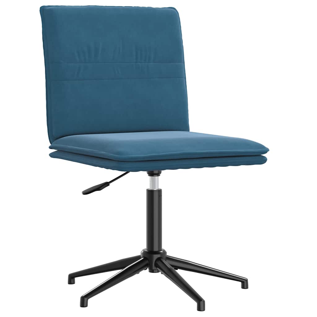vidaXL Eetkamerstoelen 2 st fluweel blauw afbeelding