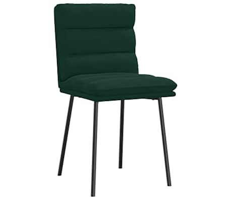 vidaXL Eetkamerstoelen 4 st fluweel donkergroen