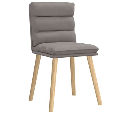 vidaXL Трапезни столове, 4 бр, таупе, текстил