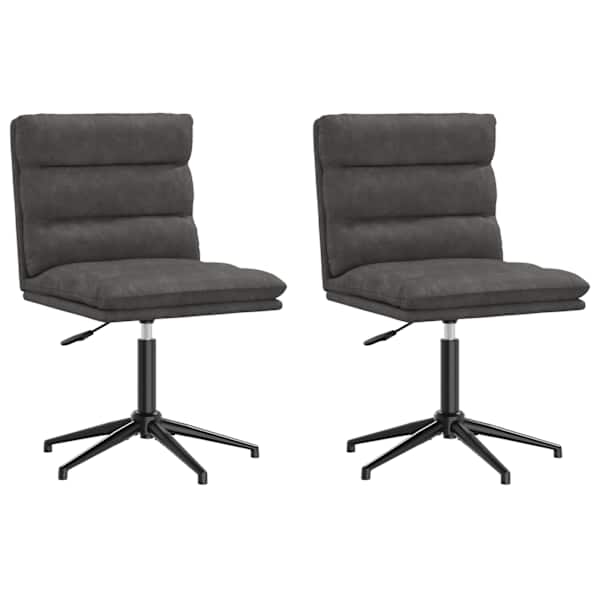 vidaXL s&ouml;&ouml;gitoolid 2 tk, must, kunstnahk