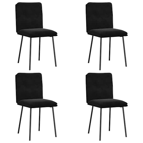 vidaXL s&ouml;&ouml;gitoolid 4 tk, must, samet