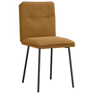 vidaXL Scaune de bucătărie, 4 buc., maro, catifea