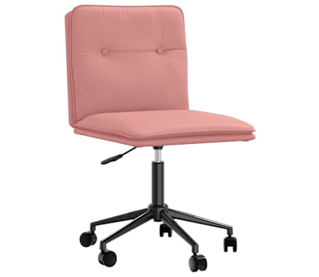 vidaXL Cadeiras de jantar 2 pcs couro artificial rosa