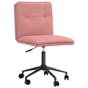 vidaXL Cadeiras de jantar 2 pcs couro artificial rosa