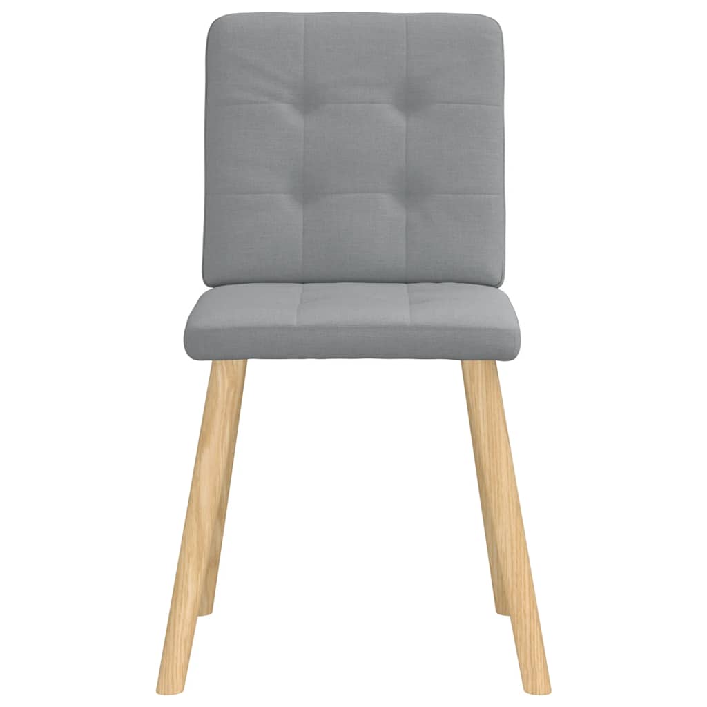 Thumbnail - vidaXL Esszimmerstühle 6 Stk. Hellgrau Stoff