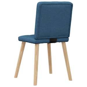 Jídelní židle 6 ks modré textil - obrázek 6