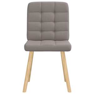 Jídelní židle 6 ks taupe textil - obrázek 3