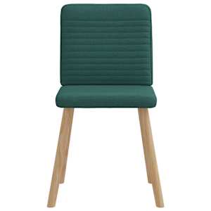 Jídelní židle 6 ks tmavě zelené textil - obrázek 4