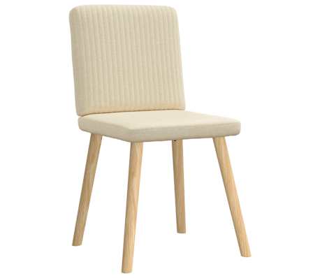 vidaXL Esszimmerst&uuml;hle 6 Stk. Creme Stoff