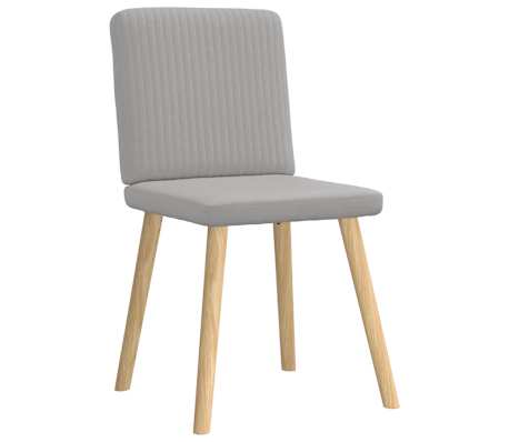 vidaXL bor&eth;stofust&oacute;lar 6 stk Cloud Grey Efni