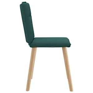 Jídelní židle 6 ks tmavě zelené textil - obrázek 5