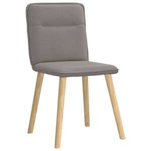 vidaXL Chaises &agrave; manger lot de 6 taupe tissu
