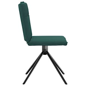 Jídelní židle 6 ks tmavě zelené textil - obrázek 5