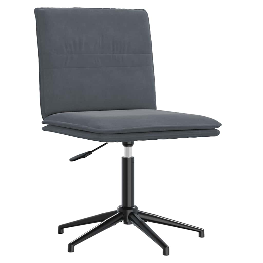 vidaXL Eetkamerstoelen 4 st fluweel donkergrijs afbeelding