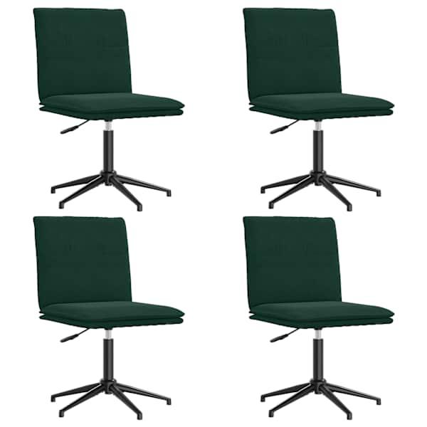vidaXL s&ouml;&ouml;gitoolid 4 tk, tumeroheline, samet