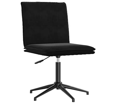 vidaXL Chaises &agrave; manger lot de 4 Noir Velours