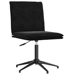 vidaXL Chaises &agrave; manger lot de 4 Noir Velours