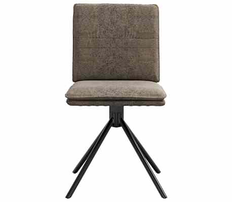 vidaXL Krzesła do jadalni 6 szt. Ciemnoszara sztuczna sk&oacute;ra zamszowa