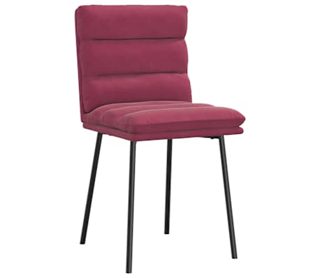 vidaXL Scaune de bucătărie, 6 buc., roșu vin, catifea