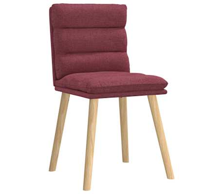 vidaXL Esszimmerst&uuml;hle 6 Stk. Weinrot Stoff