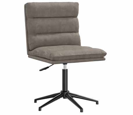 vidaXL Bor&eth;stofust&oacute;lar 4 stk. Gr&aacute;tt Le&eth;url&iacute;ki