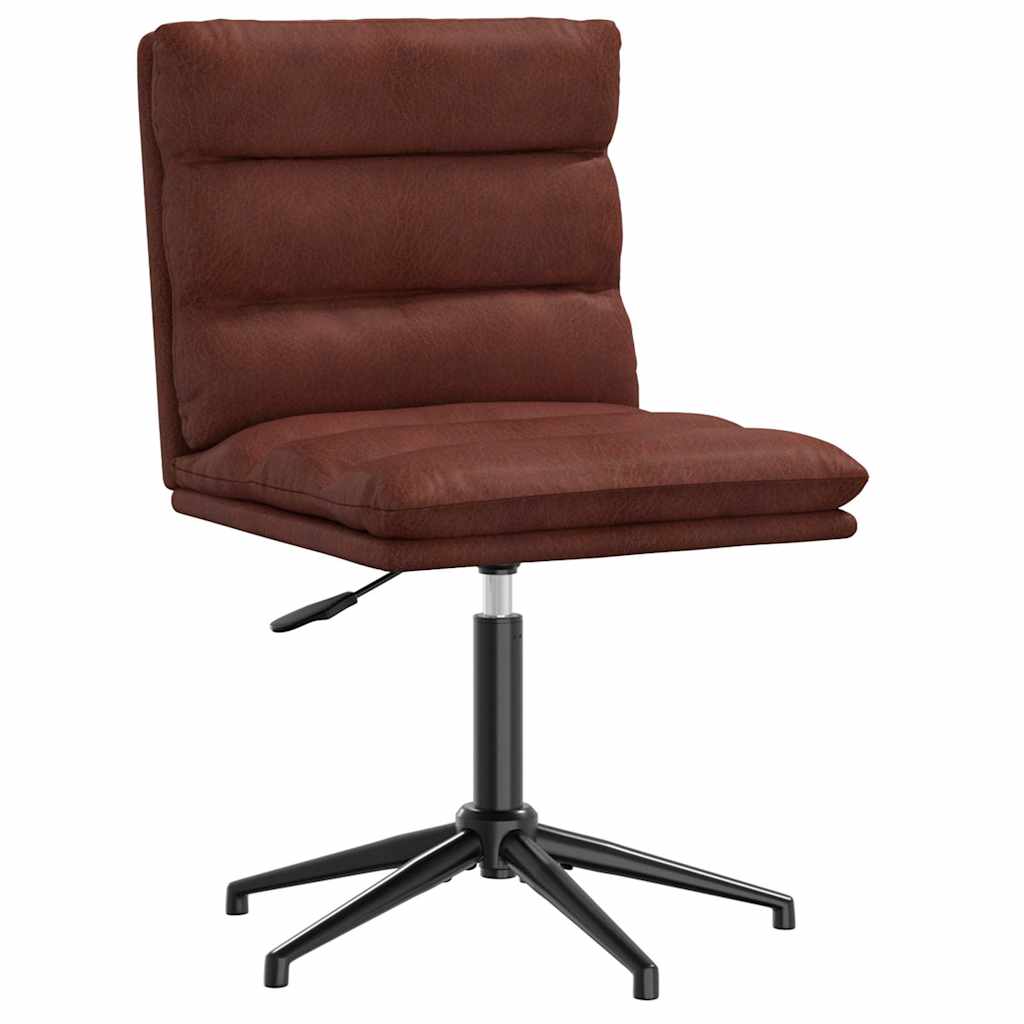 vidaXL Eetkamerstoelen 4 st kunstleer glanzend bruin afbeelding