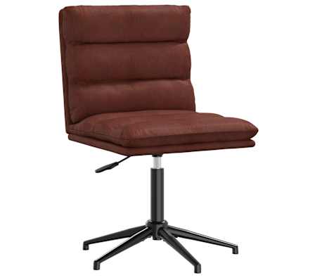 vidaXL 4 db f&eacute;nyes barna műbőr &eacute;tkezősz&eacute;k