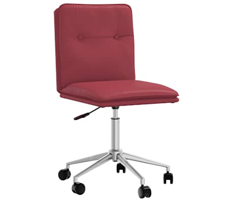 vidaXL Scaune de sufragerie, 4 buc., roșu vin, piele ecologică