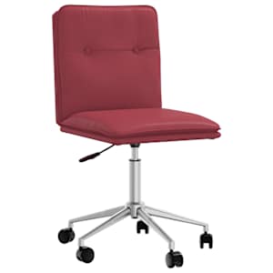 vidaXL Scaune de sufragerie, 4 buc., roșu vin, piele ecologică