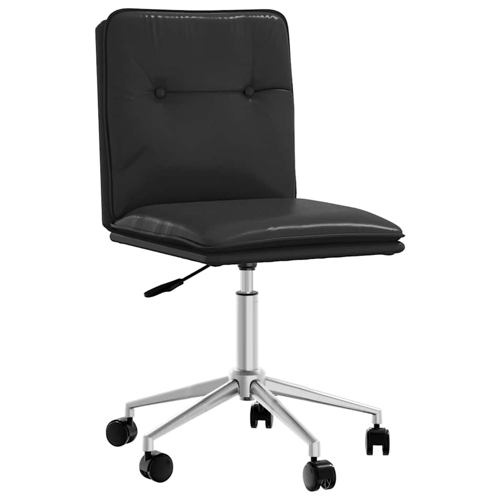 vidaXL Eetkamerstoelen 4 st kunstleer zwart afbeelding