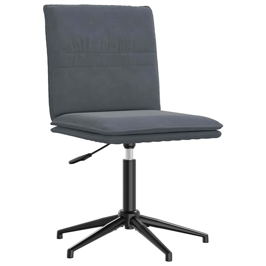 vidaXL Eetkamerstoelen 6 st fluweel donkergrijs