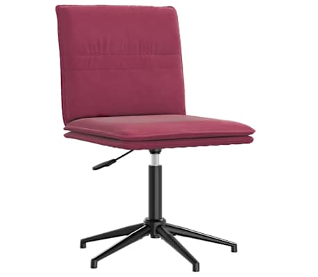 vidaXL jedilni stoli 6 kosov vinsko rdeč žamet