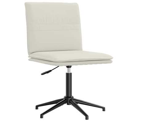 vidaXL Sedie da Pranzo 6 pz Crema in Velluto