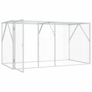 Ptačí klec Antracit 208 x 102 x 108 cm Pozinkovaná ocel - obrázek 2
