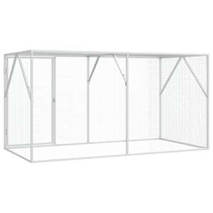 Ptačí klec Antracit 208 x 102 x 108 cm Pozinkovaná ocel - obrázek 5